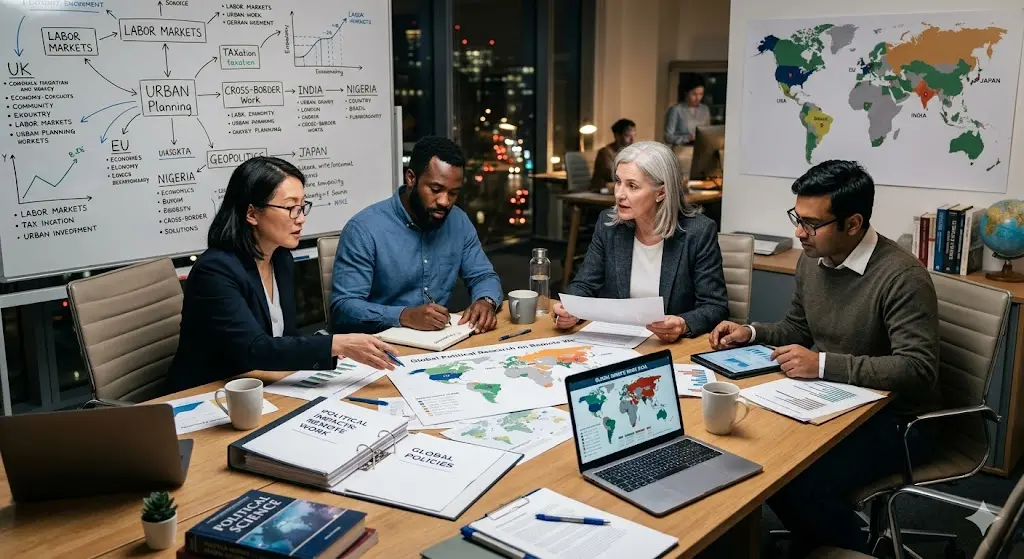 Global Political Research on Remote Work